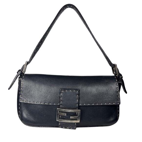 Fendi Handbags - Fendi Selleria Leather Baguette